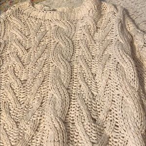 She + sky Cream cable knit sweater
